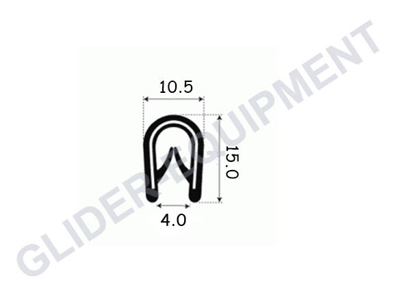 Cobra Klemmprofil Schwarz 1-4mm [4610064]